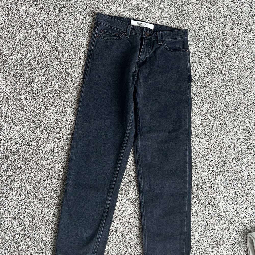 Straight black denim men’s 30x32